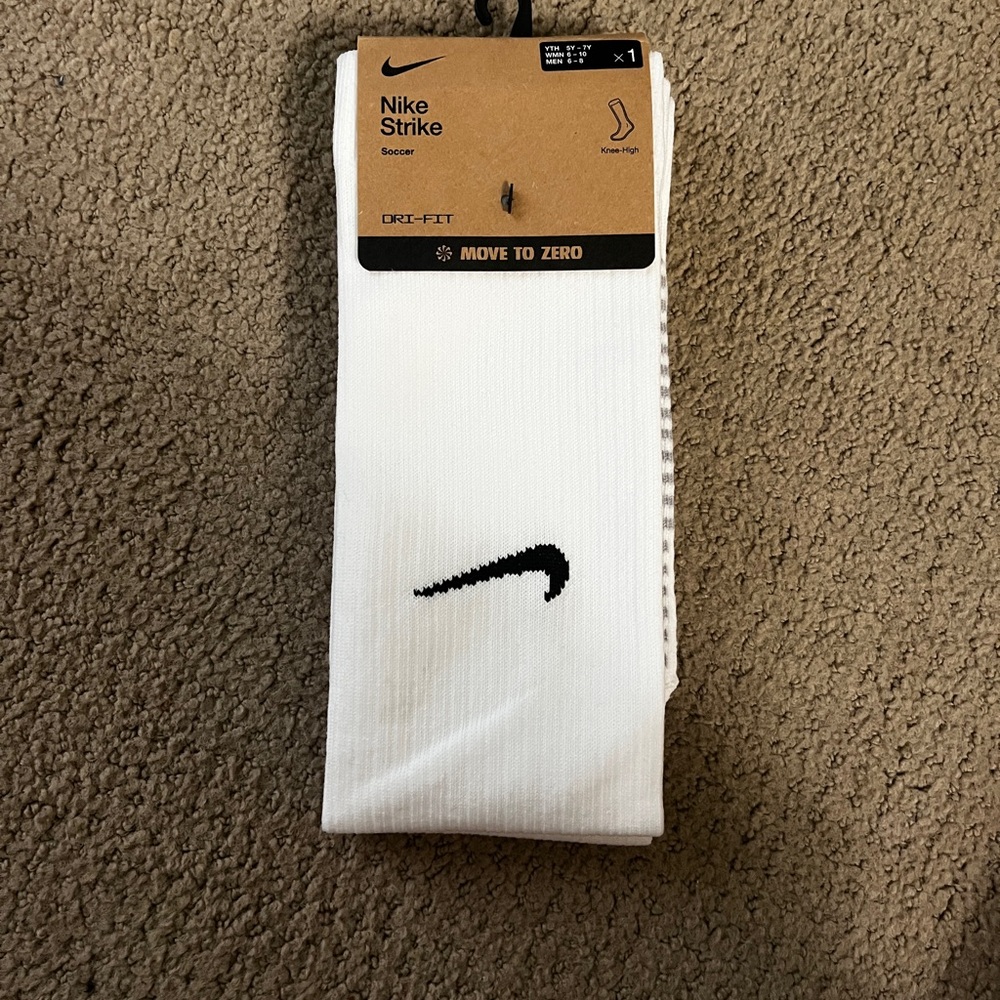 Nike Strike Soccer Socks - White and Black
